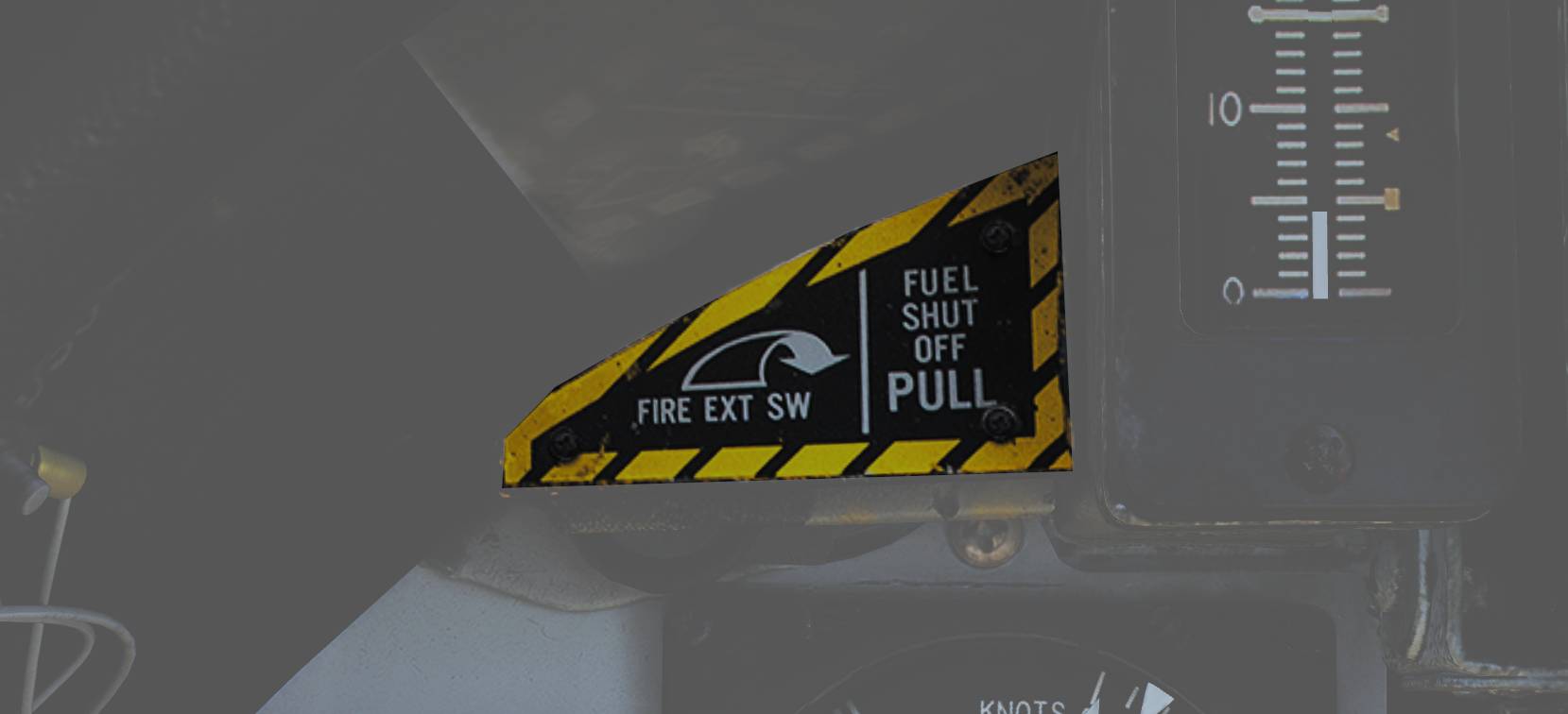 Left Engine Fuel Shutoff Handle