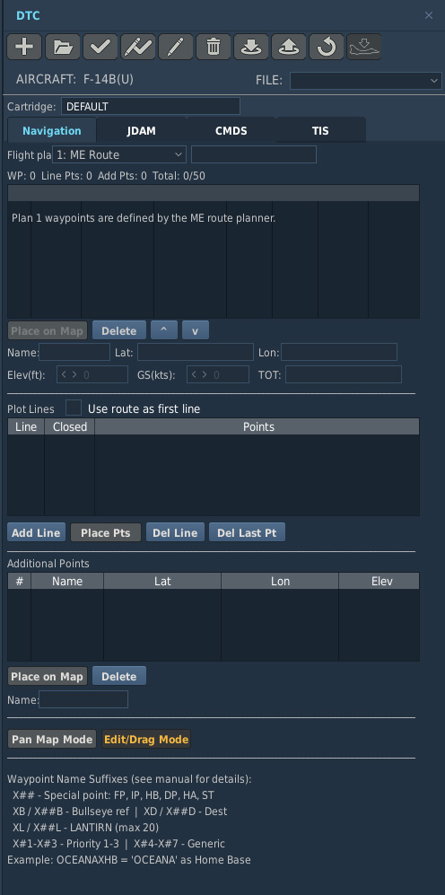 DTC Navigation Page