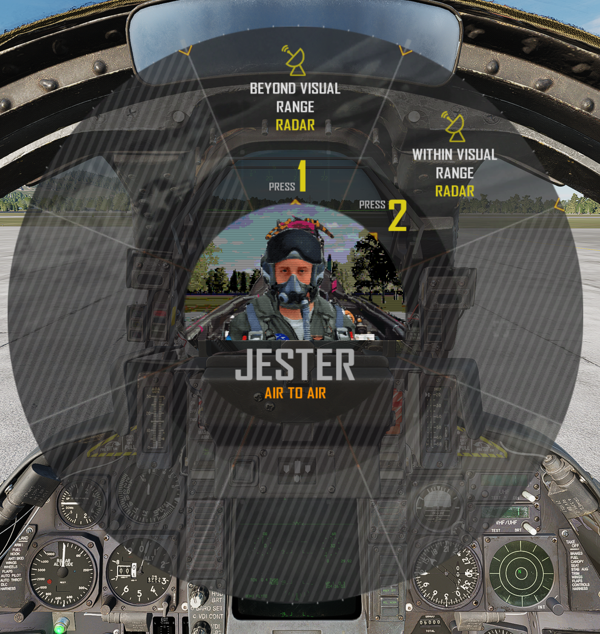 Air to Air Radar Main Menu
