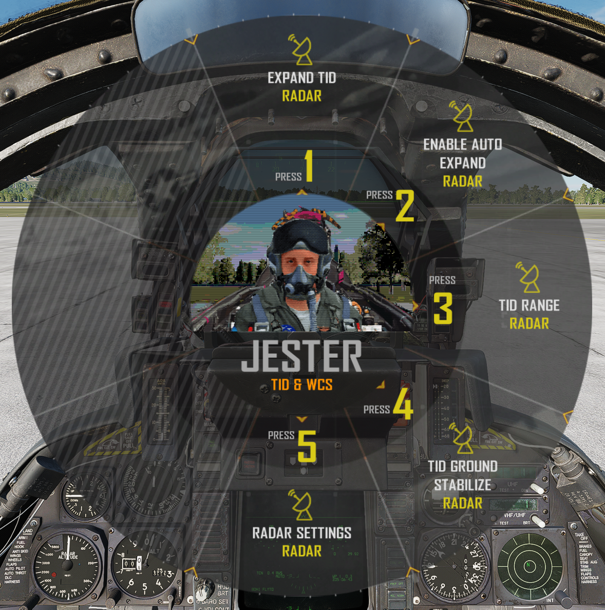 TID & WCS Radar Main Menu